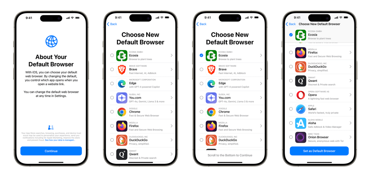 under-dma-probe,-apple-tweaks-bear-of-eu-browser-more-than-just-a-few-shows,-expands-app-default-settings-|-techcrunch-–-techcrunch