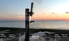 spacex-launches-starship-rocket-and-catches-booster-in-giant-steel-hands-–-guardian